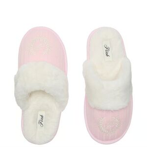 Brand New Pink Women's Slippers with Faux Fur Lining